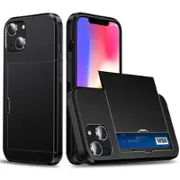 Mtp Products iPhone 15 Hybrid Cover med Glidekortholder - Sort