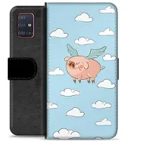 Mtp Products Samsung Galaxy A51 Premium Flip Cover med Pung - Flyvende Gris