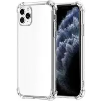 Mtp Products Shockproof iPhone 12/12 Pro Hybrid Cover - Gennemsigtig