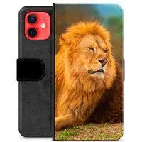 Mtp Products iPhone 12 mini Premium Flip Cover med Pung - Løve
