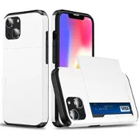 Mtp Products iPhone 15 Hybrid Cover med Glidekortholder - Hvid
