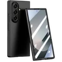 Mtp Products Samsung Galaxy Z Fold7 Plastikcover med ydre hærdet glasskærmbeskytter - sort