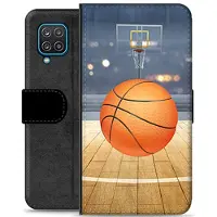 Mtp Products Samsung Galaxy A12 Premium Flip Cover med Pung - Basketball