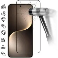 Mtp Products Honor Magic7 Skærmbeskyttelse Hærdet Glas - 9H - Full Fit - Sort Kant