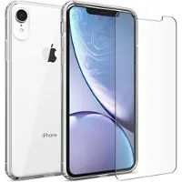 Saii 2-i-1 iPhone XR TPU Cover & Hærdet Glas