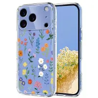 Mtp Products iPhone 17 Pro TPU-cover med blomstermønster - tusindfryd