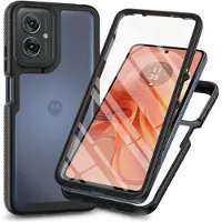 Mtp Products Motorola Moto G55 360 Beskyttelse Cover - Sort / Klar