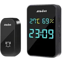 Mtp Products Digital Smart Trådløs Dørklokke med 38 Sange - Sort