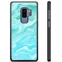Mtp Products Samsung Galaxy S9+ Beskyttende Cover - Blå Marmor