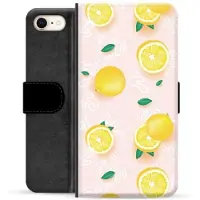 Mtp Products iPhone 7/8/SE (2020)/SE (2022) Premium Flip Cover med Pung - Citron Mønster