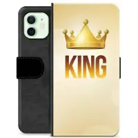 Mtp Products iPhone 12 Premium Flip Cover med Pung - Konge