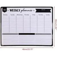 Mtp Products Magnetisk ugekalender, der kan viskes ud