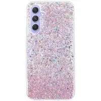 Mtp Products Samsung Galaxy A35 Glitter Flakes TPU Cover - Pink