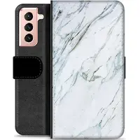 Mtp Products Samsung Galaxy S21 5G Premium Flip Cover med Pung - Marmor