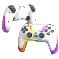 Mtp Products P07 Dazzle Lighting trådløs Bluetooth-controller til PS4/Android/iOS/Switch/PC - Hvid