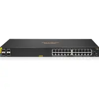 HP HPE Aruba 6000 24G Class4 PoE 4SFP 370W Switch - Switch - Administreret - 24 x 10/100/1000 (PoE+) + 4 x Gigabit SFP - side til side-luftstrøm - monterbar på stativ - PoE (370 W)
