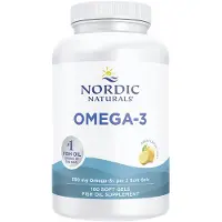 Nordic Naturals , Omega-3, Lemon, 180 Soft Gels (345 mg per Soft Gel)