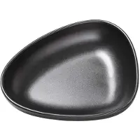 Lind DNA Curve Stoneware dyb tallerken 19x22 cm Black
