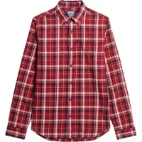 Superdry Superdrytil mænd. M4010737A Økologisk bomuldsskjorte i vintage rød ternet bomuld (S), Casual, Lange ærmer, Bæredygtig