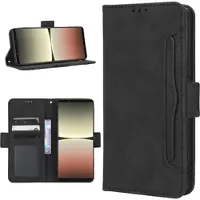 Mtp Products Vintage Series Sony Xperia 5 IV Pung med Kortholder - Sort