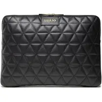 GUESS Quiltet cover til en 13" bærbar computer - sort