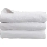 Borg Badelagen - 100% Blødt bomuld med høj absorberingsevne - 100x150 cm - Hvidt - Stort håndklæde fra danske