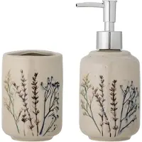 Bloomingville - Bea Soap Dispenser Set - Stoneware