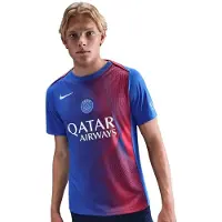 Nike Paris Saint-Germain Trænings T-Shirt Dri-FIT Academy Pro Pre Match 3. - Blå/Rød/Hvid - , størrelse Large