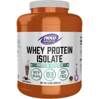 Now , Sports, Whey Protein Isolate, Kremet Chokolade, 5 lbs (2,268 g)