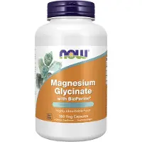 NOW,NOW Foods,NOW,NOW Foods , Magnesium Glycinate med BioPerineÆ, 180 Veg Capsuler