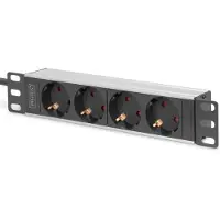 Digitus 4-Port - 1U - Aluminum PDU