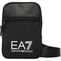Emporio Armani EA7unisex. 7X000391_AF19722 Lille skuldertaske med sort maxillotype (OSFA), Casual, Polyester