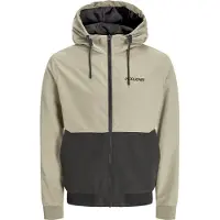 Jack & Jones Overgangsjakke 'JJERush' lysebrun / sort