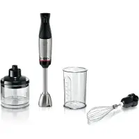 Bosch Serie 6 MSM6M621, Nedsænkning blender, 0,5 L, 1,4 m, 1000 W, Sort, Rustfrit stål