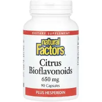 Natural Factors , Citrus Bioflavonoids Plus Hesperidin, 650 mg, 90 Kapsler