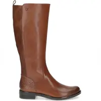 Caprice Boots, brown, made of Leather with Block heel, Size 39