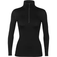 Icebreaker - Skiundertøj dame - W Merino 260 Oasis LS Half Zip Black til UnisexUld - Størrelse XXL - Sort