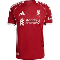 Adidas Liverpool Hjemmebanetrøje 2025/26 Authentic - , størrelse Small