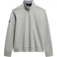 Superdry Superdrytil mænd. M2014078A Piqué-sweatshirt med halv lynlås Core grey (XXL), Casual, Grå, Bomuld