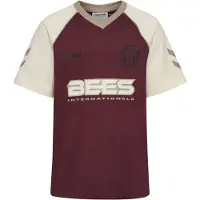 Hummel Funktionsskjorte beige / mørkebeige / vinrød / sort