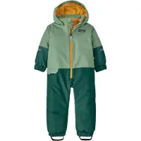 Patagonia - Skidragter børn - Baby Snow Pile One-Piece Ellwood Green til UnisexUld - Børnetoj Størrelse 12 Måneder - Grøn