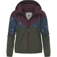 Ragwear Funktionsjakke 'Rochele Youmodo' mørkeblå / grøn / vinrød / hvid