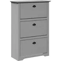 vidaXL skoreol BODO 80x35x118 cm grå