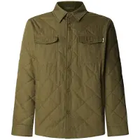 Pepe Jeans Pepe Jeanstil mænd. PM4027197 Quiltet arbejdsjakke grøn (L), Casual, Bomuld, Lange ærmer
