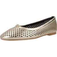 Alpe Alpetil kvinder. 541861 Golden Liss Ballerinaer i læder (39), Guldfarvet, Fast, Ingen, Casual