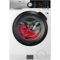 AEG ÖKOKombi 9000 L9WEF80690 - Vaske-/ tørremaskine - Niche - bredde: 60 cm - dybde: 63 cm - højde: 87 cm - frontbetjening - 9 kg - 1600 rpm - hvid med sort/sort-grå dør