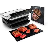 Tefal OptiGrill Elite GC760D, Sort, Rustfrit stål, Rustfrit stål, 800 cm², 40 x 20 mm, Termoplast, Kina