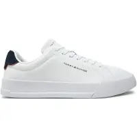 Tommy Hilfiger Sneaker low 'Logo Court With' mørkeblå / hvid