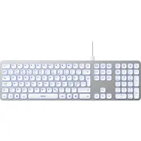 Deltaco Aluminium Keyboard - Tastatur - Nordisk - Sølv