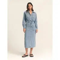 St MRLO Kjole 'HAMISH MIDI DRESS' blå